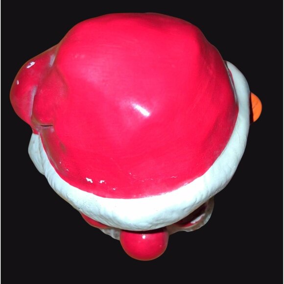 Rare Enesco Santa Clown Coin Bank Ceramic Christmas Decoration - Picture 2 of 8